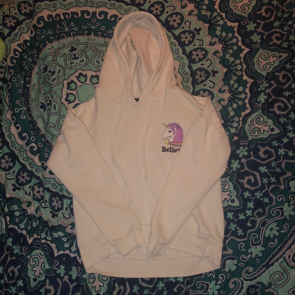 Size XS Women’a Unicorn Patch Hoodie